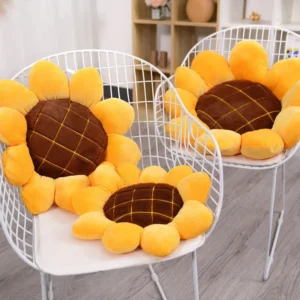 Stuffed Sunflower Pillow