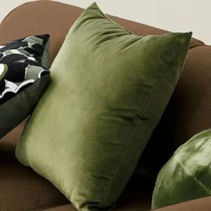 Vintage Olive Throw Pillow