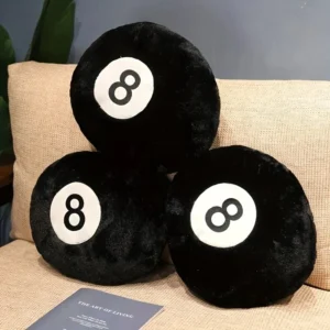 Black 8-Ball Billiard Plushie