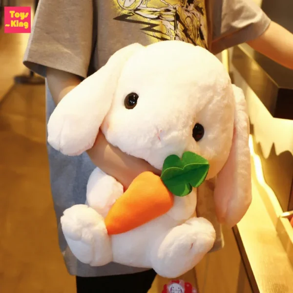 Floopy-Eared Plush Bunny Pillow