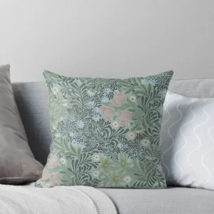 William Morris Floral Throw Pillow